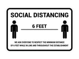Classic Framed Social Distancing Sign