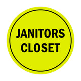 Signs ByLITA Circle Janitors Closet Sign