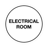 Signs ByLITA Circle Electrical Room Sign