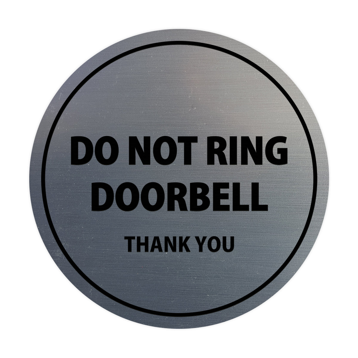 Signs ByLITA Circle Do Not Ring Doorbell Sign