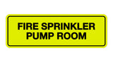 Signs ByLITA Standard Fire Sprinkler Pump Room Sign