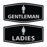 Signs ByLITA Fancy Ladies and Gentlemen Sign Set, 2-Pack