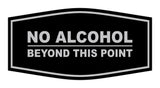 Signs ByLITA Fancy No Alcohol Beyond this Point Sign