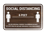 Classic Framed Social Distancing Sign