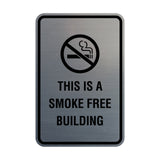 Signs ByLITA Portrait Round this is a smoke free building Sign