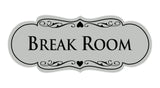 Signs ByLITA Designer Break Room Sign