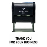 Black THANK YOU FOR YOUR BUSINESS Self Inking Rubber Stamp