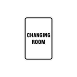 Portrait Round Changing Room Sign