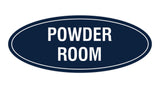 Oval Powder Room Sign