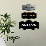 Signs ByLITA Fancy Coat Room Sign