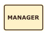Signs ByLITA Classic Framed Manager
