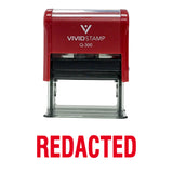 Redacted Self Inking Rubber Stamp