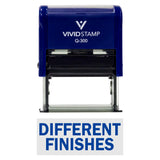 Blue DIFFERENT FINISHES Self-Inking Office Rubber Stamp