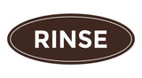 Oval Rinse Sign