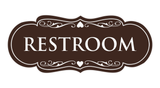 Designer Restroom Sign