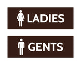 Signs ByLITA Basic Ladies and Gents Sign Set