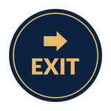 Signs ByLITA Circle Exit-Right Sign