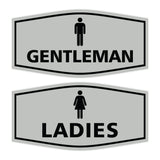 Signs ByLITA Fancy Ladies and Gentlemen Sign Set, 2-Pack