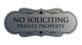 Signs ByLITA Designer No Soliciting Private Property Sign