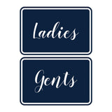 Signs ByLITA Classic Framed Ladies And Gents Sign Set