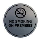 Signs ByLITA Circle No Smoking on Premises Sign