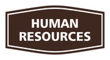 Signs ByLITA Fancy Human Resources Sign with Adhesive Tape, Mounts On Any Surface, Weather Resistant, Indoor/Outdoor Use