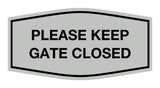 Signs ByLITA Fancy Please Keep Gate Closed Sign