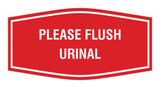 Fancy Please Flush Urinal Wall or Door Sign