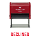 DECLINED Self Inking Rubber Stamp