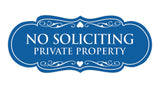 Signs ByLITA Designer No Soliciting Private Property Sign