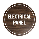 Signs ByLITA Circle Electrical Panel Sign