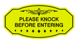 Victorian Please Knock Before Entering Sign