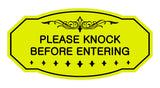 Victorian Please Knock Before Entering Sign