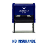 No Insurance Self Inking Rubber Stamp