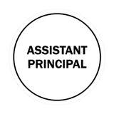 Signs ByLITA Circle Assistant Principal Sign
