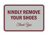 Signs ByLITA Classic Framed Kindly Remove Your Shoes