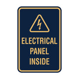 Portrait Round Electrical Panel Inside Sign