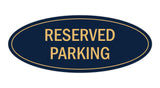 Signs ByLITA Oval Reserved Parking Sign