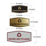 Fancy Paper Recycling Wall or Door Sign