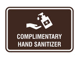Classic Frame Complimentary Hand Sanitizer Sign