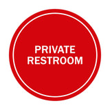 Signs ByLITA Circle Private Restroom Sign