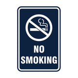 Portrait Round No Smoking Sign