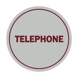 Signs ByLITA Circle Telephone Sign