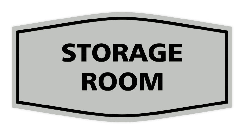 Lt Gray Signs ByLITA Fancy Storage Room Sign