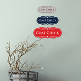 Signs ByLITA Designer Coat Check Sign