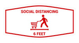 Signs ByLITA Fancy Social Distancing 6 Feet Sign