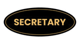 Signs ByLITA Oval Secretary Sign
