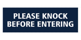 Signs ByLITA Basic Please Knock Before Entering