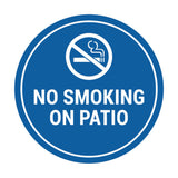 Signs ByLITA Circle No Smoking on Patio Sign