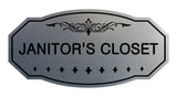 Victorian Janitor'S Closet Sign